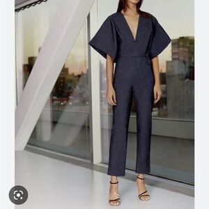 NWOT Cushnie Et Ochs denim kimono sleeve jumpsuit